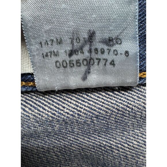 Levis Jeans Men 36x30 Blue 550 Relaxed Fit Straight Medium Wash Denim Vintage 04 - Picture 9 of 9